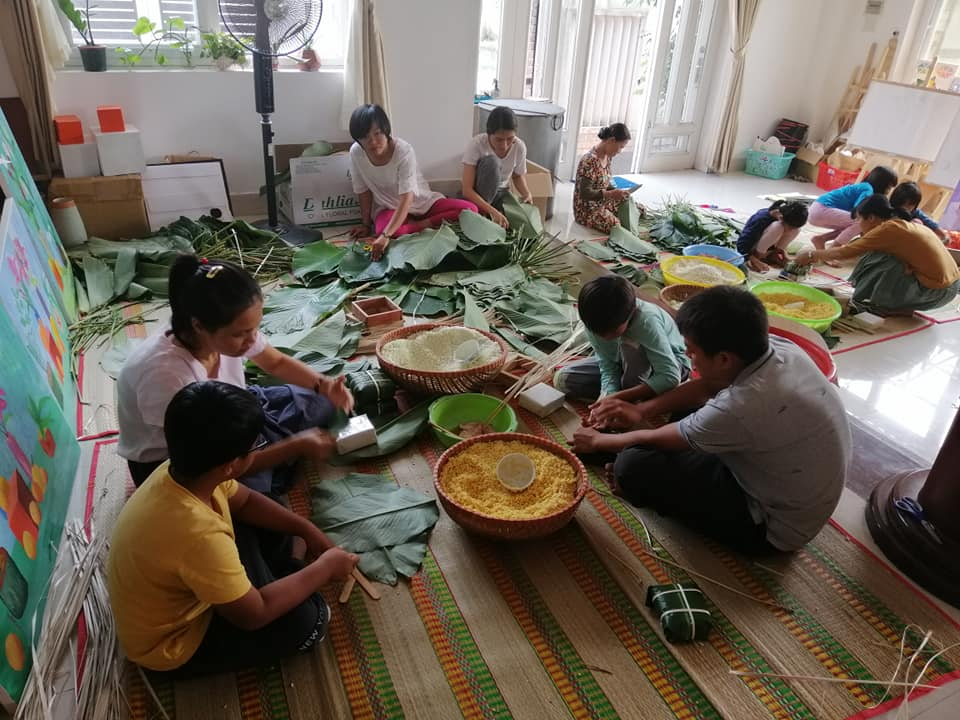 Ngày D-1 trước ngày Lễ hội : Nấu bánh chưng!