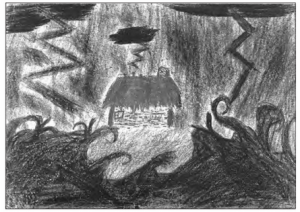 Bé tính lửa tưởng tượng ra cơn bão đầy sức mạnh và hỗn loạn