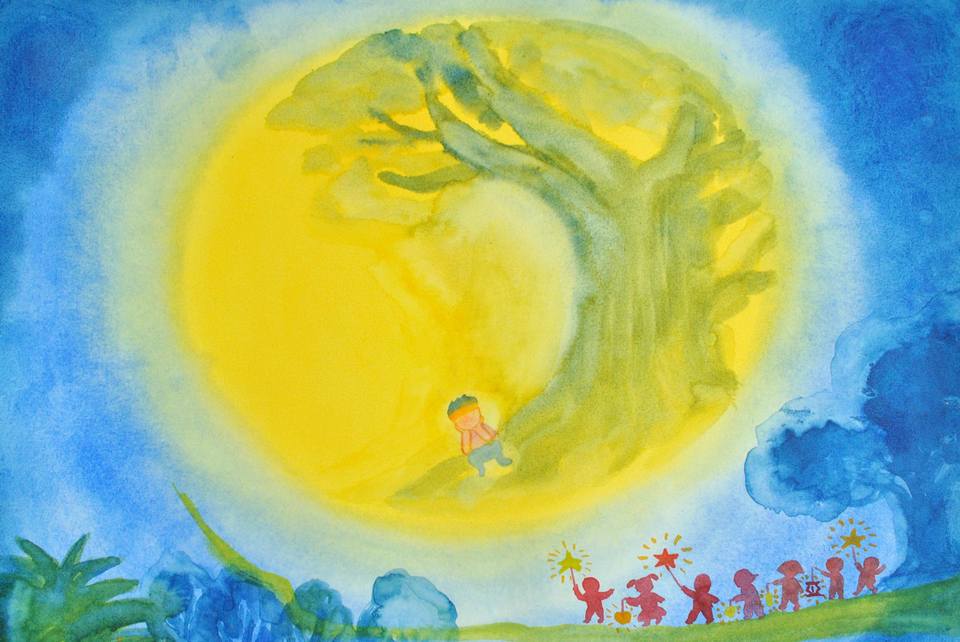 Rước đèn trung thu màu nước