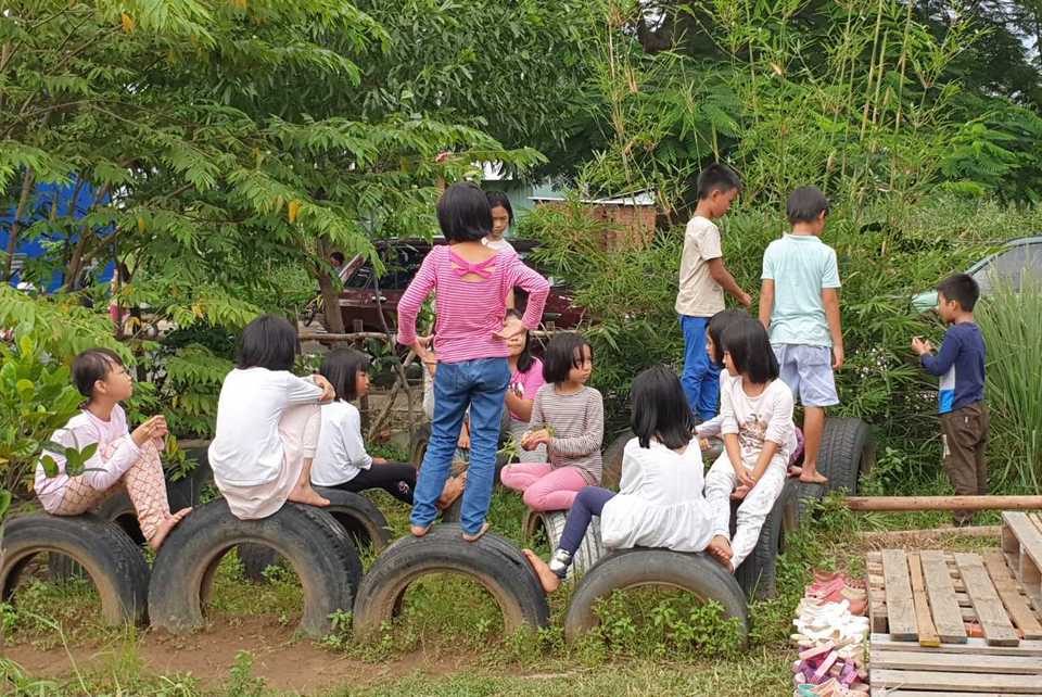 Trò chơi bánh xe là nơi thu hút nhiều bạn nhất
